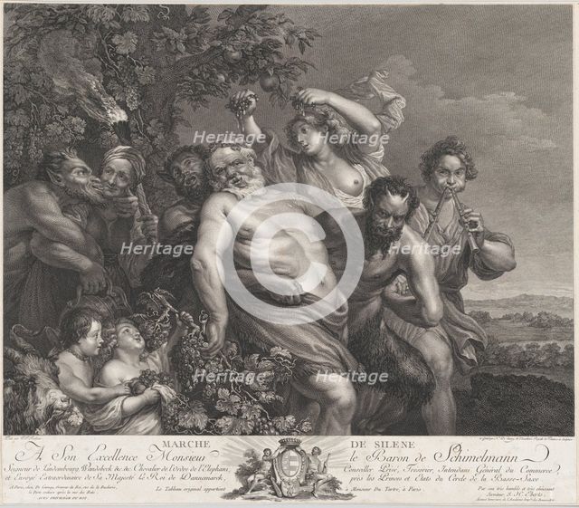 The Triumph of Silenus, 1775-78., 1775-78. Creator: Nicolas de Launay.