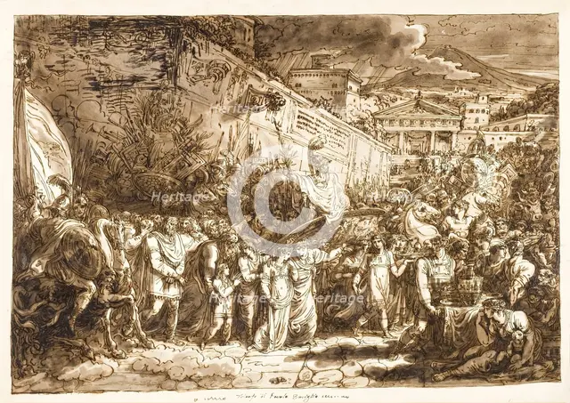 The Triumph of Paulus Emilius, between circa 1812 and circa 1813. Creator: Felice Giani.