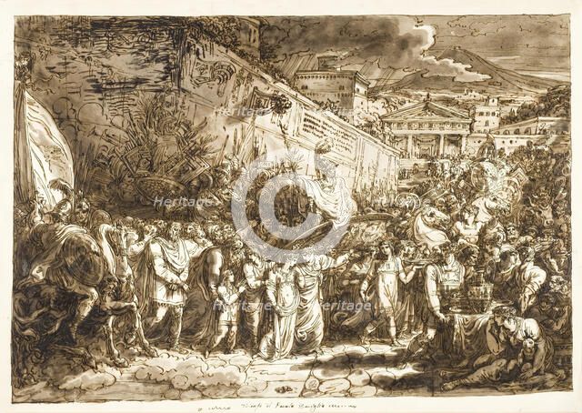 The Triumph of Paulus Emilius, between circa 1812 and circa 1813. Creator: Felice Giani.