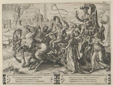 The Triumph of Pride, from The Cycle of the Vicissitudes of Human Affairs, plate 3, 1564. Creator: Cornelis Cort