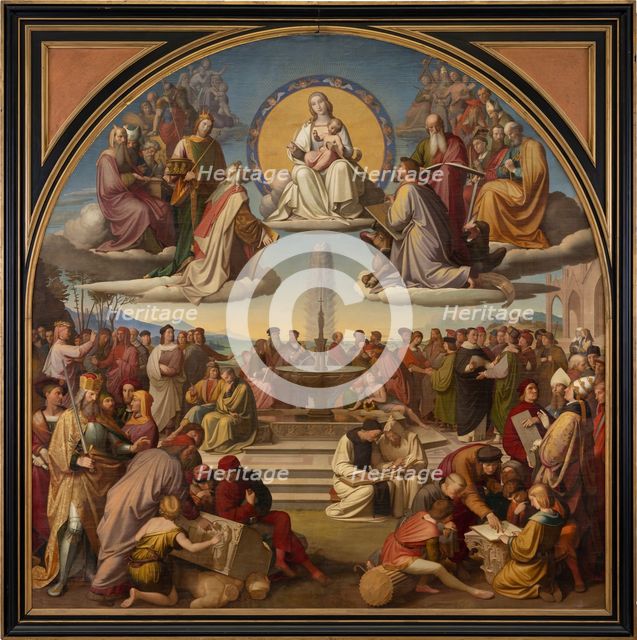 The Triumph of Religion in the Arts, 1829-1840. Creator: Johann Friedrich Overbeck.