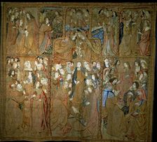 The Triumph of the Mother of God series of fifteenth century Flemish tapestries. Cloth III The …