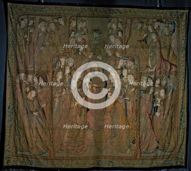  'The Triumph of the Mother of God', series of fifteenth-century Flemish tapestries. Cloth IV 'Th…