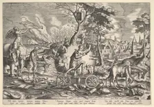 The Triumph of Time, 1574. Creator: Philip Galle