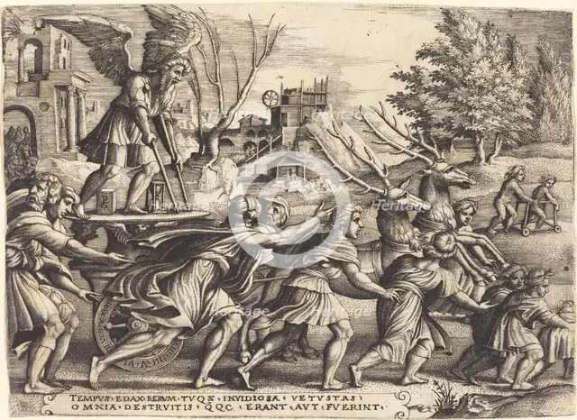 The Triumph of Time, c. 1539. Creator: Georg Pencz.
