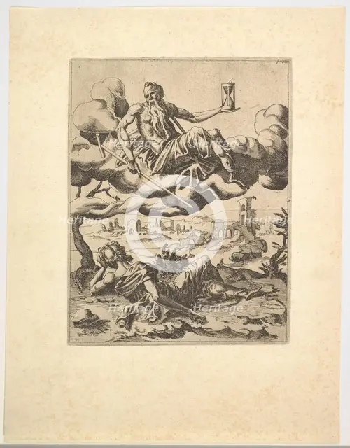 The Triumph of Time from The Triumphs of Petrarch, ca. 1548-49. Creator: Unknown.