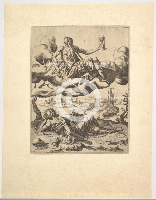 The Triumph of Time from The Triumphs of Petrarch, ca. 1548-49. Creator: Unknown.