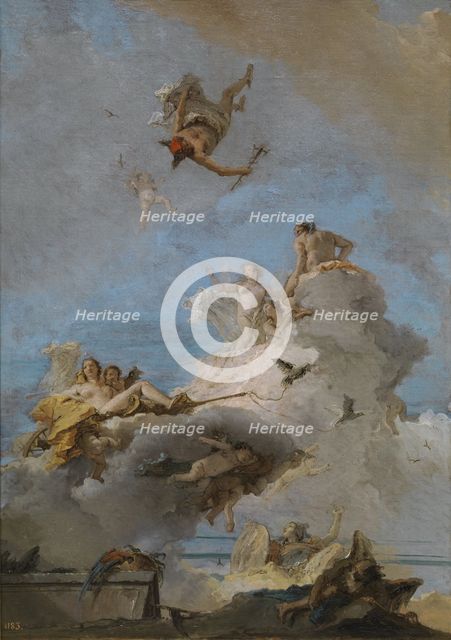 The Triumph of Venus (The Olympus), Between 1762 and 1765. Artist: Tiepolo, Giandomenico (1727-1804)