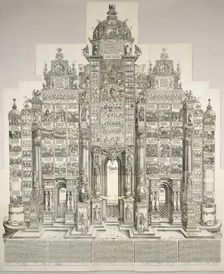 The Triumphal Arch of Maximilian, 1515 (1799 edition). Creator: Albrecht Durer