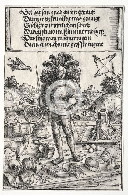 The Triumphal Arch of Maximilian I: Emperor Maximilian as Patron of Improvements..., 1515-17. Creator: Wolf Traut (German, c. 1486-1520).