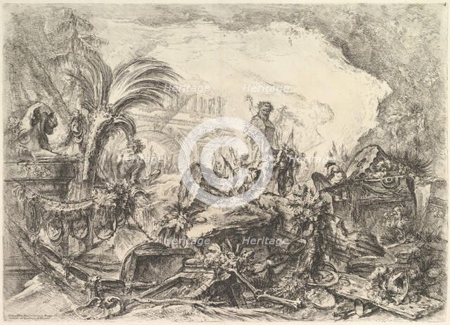 The Triumphal Arch, from Grotteschi (Grotesques), ca. 1748. Creator: Giovanni Battista Piranesi.