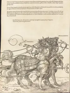 The Triumphal Chariot of Maximilian I (The Great Triumphal Car) [plate 7 of 8], 1523 (Latin ed.). Creator: Albrecht Durer