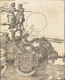The Triumphal Chariot of Maximilian I (The Great Triumphal Car) [plate 2 of 8], 1523 (Latin ed.). Creator: Albrecht Durer