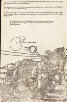 The Triumphal Chariot of Maximilian I (The Great Triumphal Car) [plate 3 of 8], 1523 (Latin ed.). Creator: Albrecht Durer