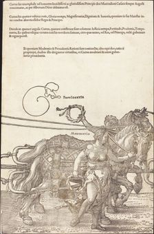 The Triumphal Chariot of Maximilian I (The Great Triumphal Car) [plate 3 of 8], 1523 (Latin ed.). Creator: Albrecht Durer