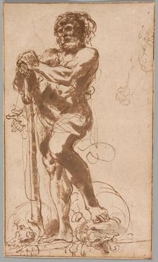 The Triumphant Hercules with the Vanquished Hydra, c. 1618. Creator: Guercino