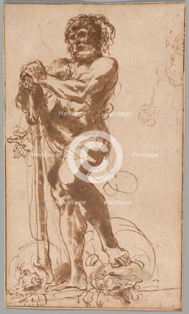 The Triumphant Hercules with the Vanquished Hydra, c. 1618. Creator: Guercino.