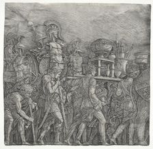 The Triumphs of Caesar: The Corselet Bearers, c. 1495. Creator: Andrea Mantegna (Italian, 1431-1506), school of ; the so-called Premier Engraver (Italian), probably by