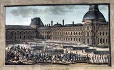 The Troop Parade during the Grand Parade, Tuileries Palace 19th century