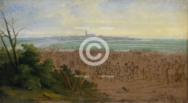 The Troops of Louis XIV before Naarden, 20 July 1672, 1672-1690. Creator: Adam Frans van der Meulen.