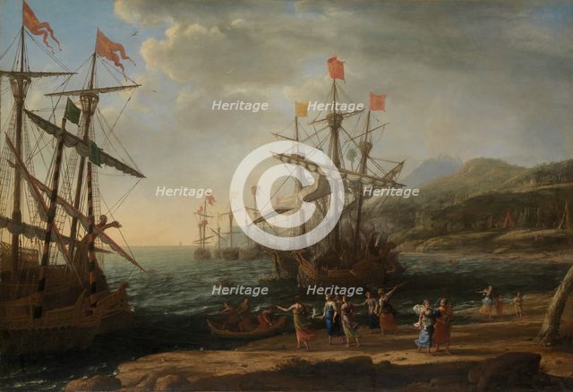 The Trojan Women Setting Fire to Their Fleet, ca. 1643. Creator: Claude Lorrain.