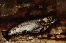 The Trout 1873. Artist: Gustave Courbet