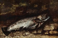 The Trout 1873. Artist: Gustave Courbet