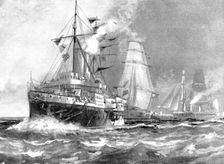 The Trouble in Nicaragua: Admiral Stephenson's Squadron at Corinto, 1895. Creator: Unknown