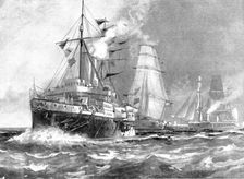 The Trouble in Nicaragua: Admiral Stephenson's Squadron at Corinto, 1895. Creator: Unknown