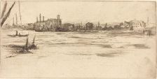 The Troubled Thames, c. 1875. Creator: James Abbott McNeill Whistler