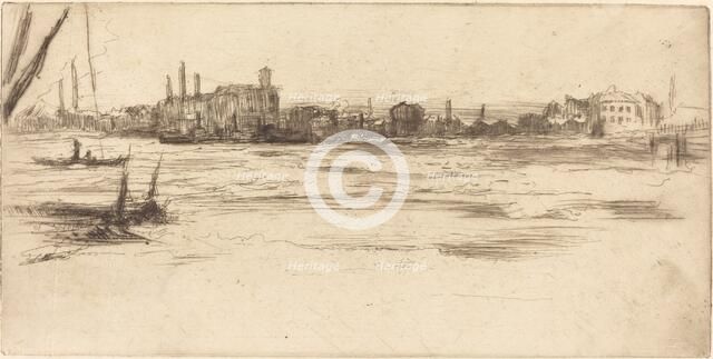 The Troubled Thames, c. 1875. Creator: James Abbott McNeill Whistler.