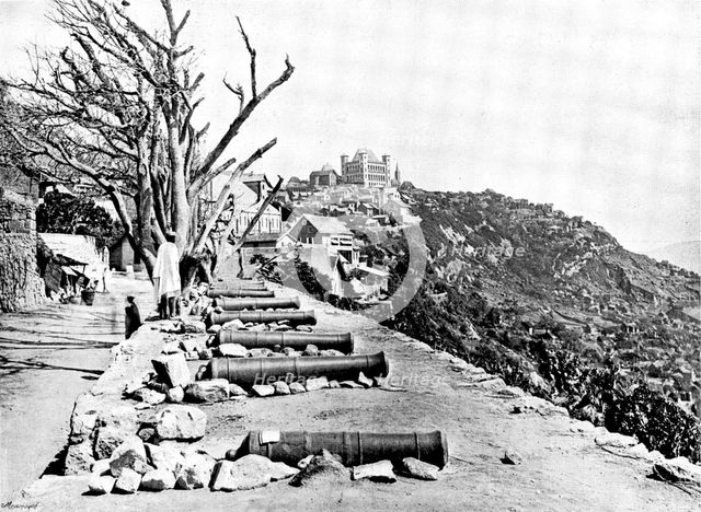The Troubles in Madagascar: the battery at Ambodinandohalo, 1895. Creator: George Meisenbach.