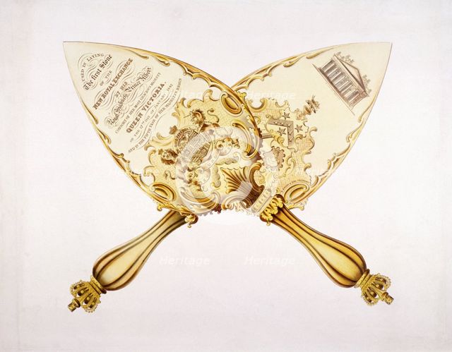 The trowel used in laying the first stone of the new Royal Exchange 17th January 1842. Artist: Brook, R & Son
