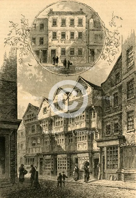 'The Trumpet, afterwards the Duke of York, Shire Lane, 1778. Elias Ashmole's House', (1897). Creator: Unknown.