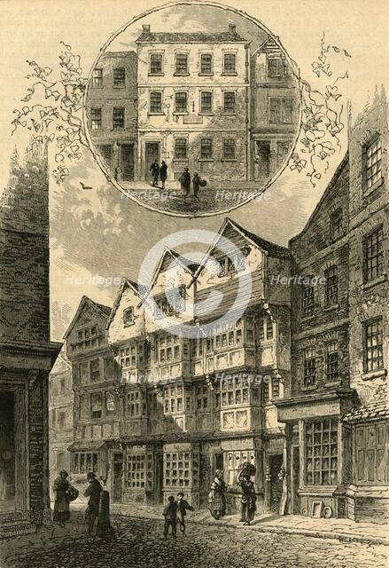 'The Trumpet, afterwards the Duke of York, Shire Lane, 1778. Elias Ashmole's House', (1897). Creator: Unknown.