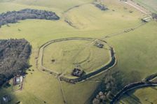 The Trundle hillfort and causewayed enclosure at St Roche's Hill, West Sussex, 2018. Creator: Damian Grady