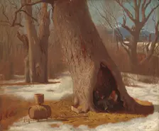 The Truants, c. 1870. Creator: Eastman Johnson