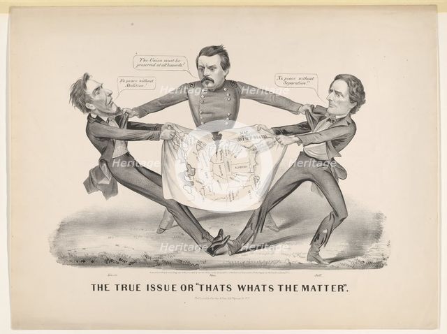 The True Issue or "Thats Whats the Matter", 1864. Creator: Currier and Ives.