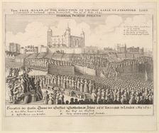 The true maner [manner] of the execution of Thomas Earle of Strafford, 1641. Creator: Wenceslaus Hollar