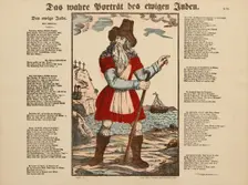 The true portrait of the Eternal Jew by Christian F. Schubart, c1875. Creator: Anonymous