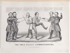 The True Peace Commissioners, 1865., 1865. Creators: Nathaniel Currier, James Merritt Ives, Currier and Ives