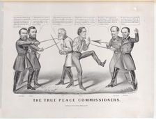 The True Peace Commissioners, 1865., 1865. Creators: Nathaniel Currier, James Merritt Ives, Currier and Ives