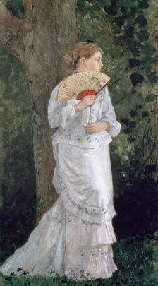 The Trysting Place 1875. Artist: Winslow Homer