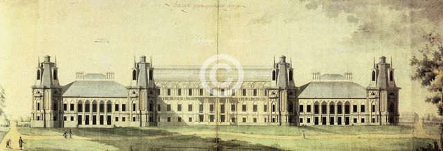 The Tsaritsyno Palace, c. 1796. Artist: Kazakov, Matvey Fyodorovich (1738-1812)