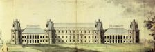 The Tsaritsyno Palace, c. 1796. Artist: Kazakov, Matvey Fyodorovich (1738-1812)