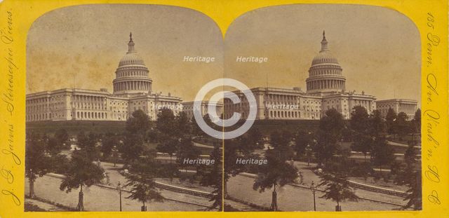 The U.S. Capitol, 1871-1881. Creator: J F Jarvis.