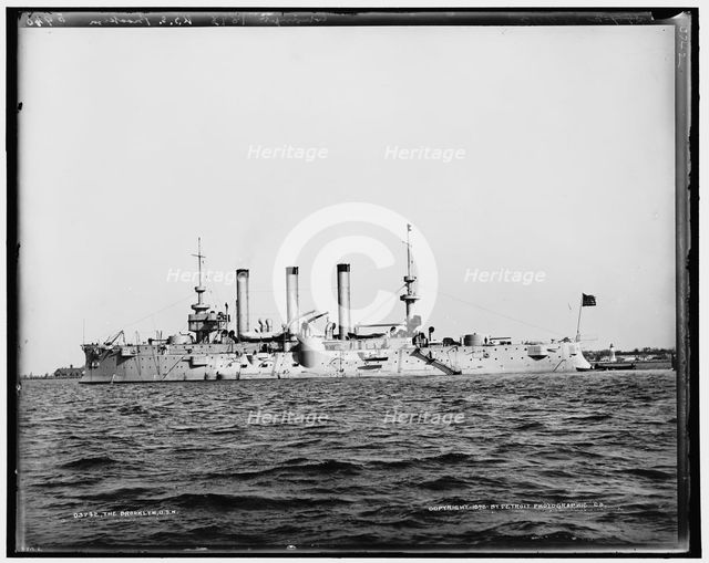 The U.S.S. Brooklyn, c1898. Creator: Edward H Hart.
