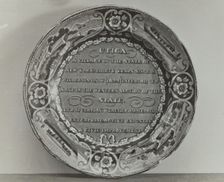 The Utica Plate, c. 1936. Creator: Helmut Hiatt