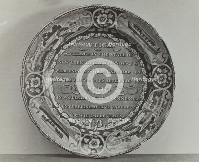 The Utica Plate, c. 1936. Creator: Helmut Hiatt.