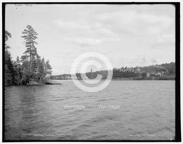 The Utowana, Blue Mountain Lake, Adirondack Mountains, c1902. Creator: William H. Jackson.